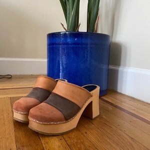 Swedish Hasbeens Platform Clogs